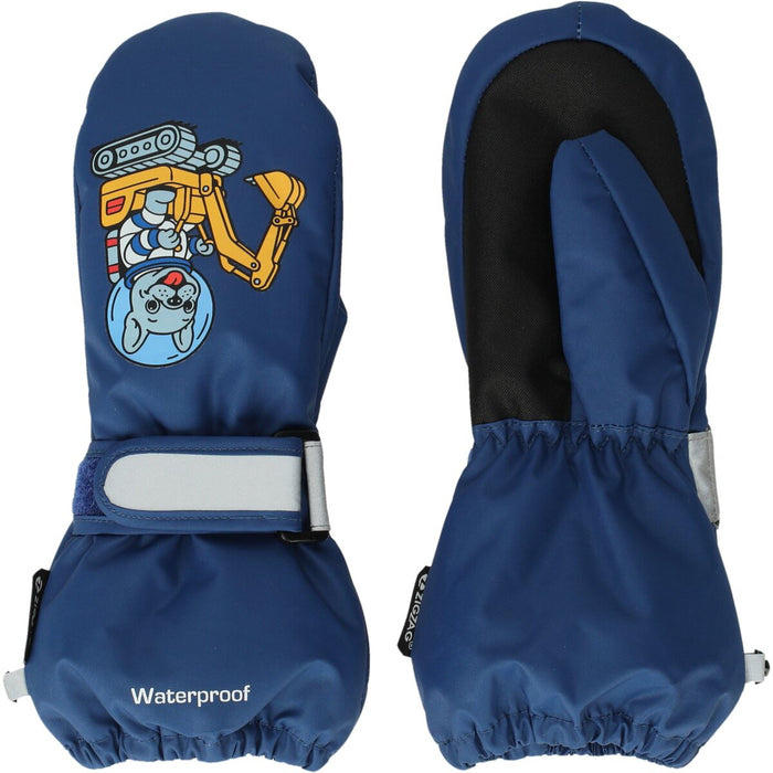 ZIGZAG Motto Mittens Gloves 2037 Estate Blue