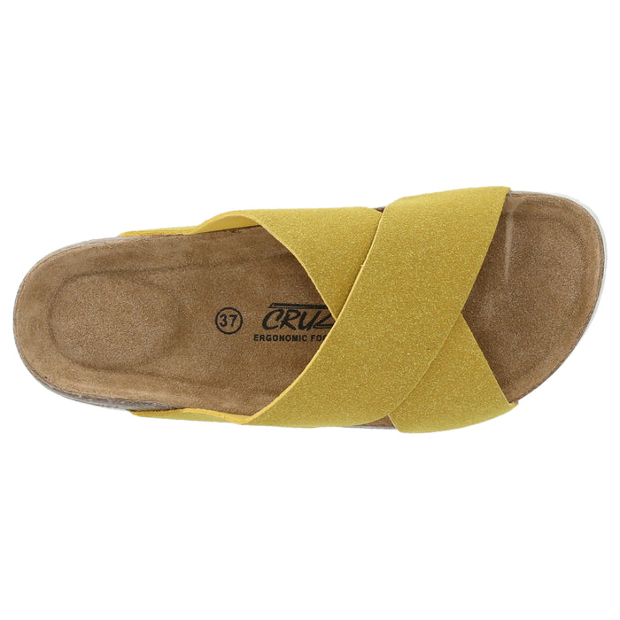 CRUZ Musoni W Cork Sandal Sandal 5014 Lemon Curry