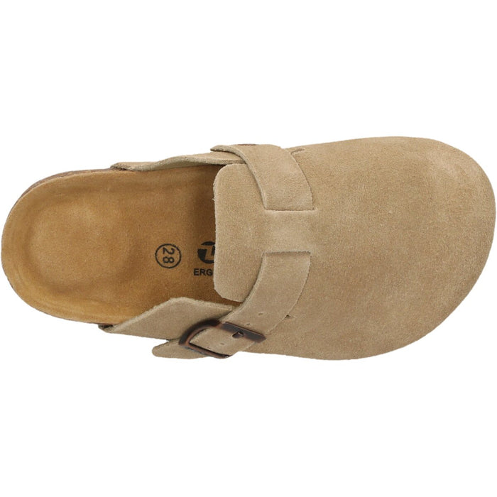 ZIGZAG Nali Kids Leather Cork Clog Sandal 3027 Timber Wolf