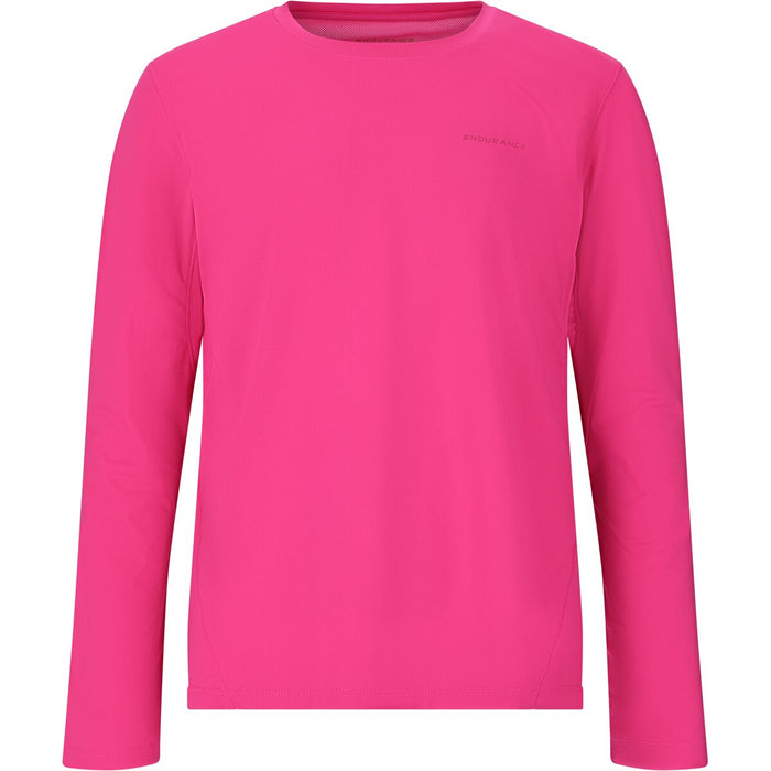 ENDURANCE Nane Jr. LS Tee T-shirt 4295 Fuchsia Fedora