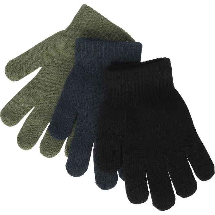 ZIGZAG Neckar Knitted 3-Pack Gloves Gloves 3048 Beetle
