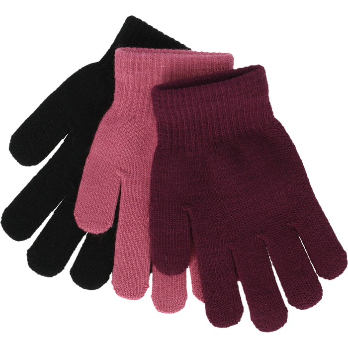 ZIGZAG Neckar Knitted 3-Pack Gloves Gloves 4078 Dark Purple