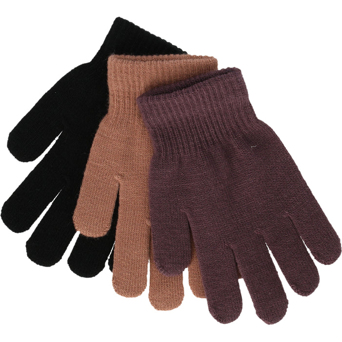 ZIGZAG Neckar Knitted 3-Pack Gloves Gloves 4261 Huckleberry