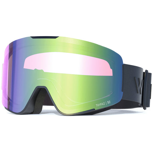 WHISTLER Nendaz Topaz III Cylindrical Ski Goggle Ski goggle 1001R Black / Rainforest