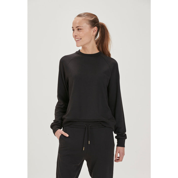 ATHLECIA Niary W Bamboo Crew Neck Sweatshirt 1001 Black