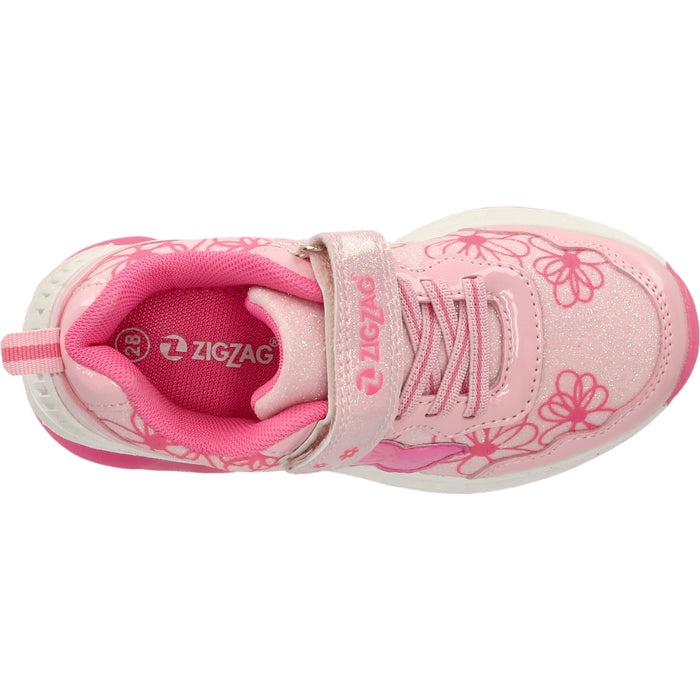 ZIGZAG Nicoll Kids Shoe w/Lights Shoes 4046 Candy Pink