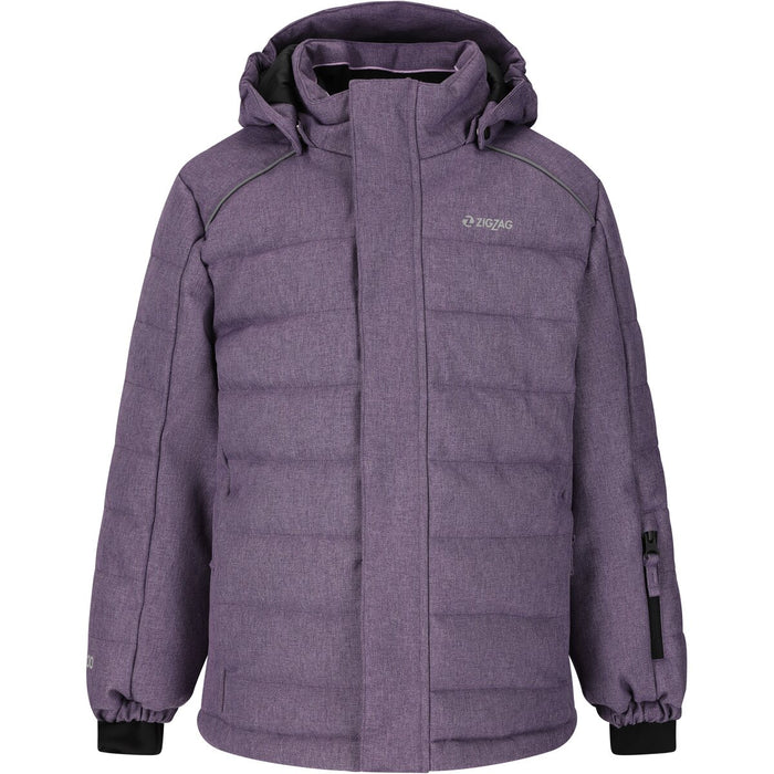 ZIGZAG Nino Melange Ski Jacket W-PRO 10000 Jacket 4411 Grape Compote