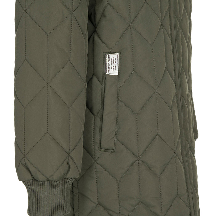 WEATHER REPORT Nokka Jr. Long Quilted Jacket Jacket 5056 Tarmac