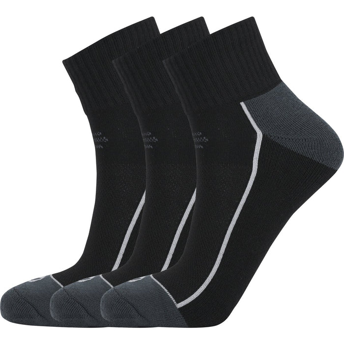 VIRTUS Nolly Quarter Socks 3-Pack Socks 1001 Black