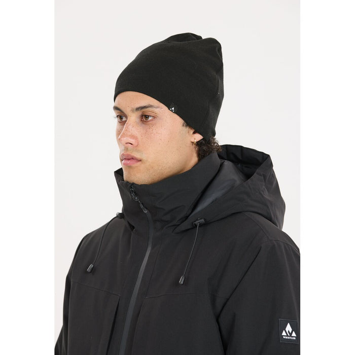 WHISTLER Nutria Merino Wool Beanie Hoods 1001 Black
