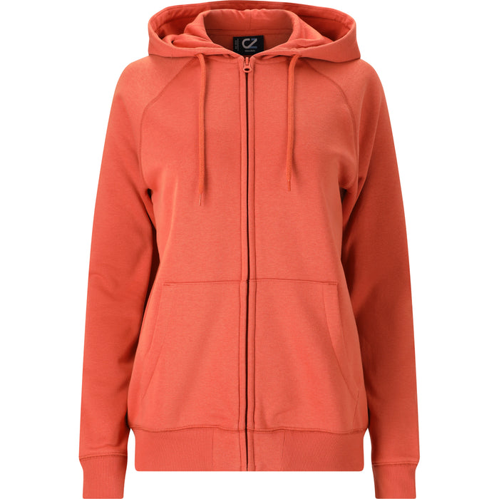 CRUZ Oklahoma W Zipper Hoodie Sweatshirt 4124 Apricot Brandy