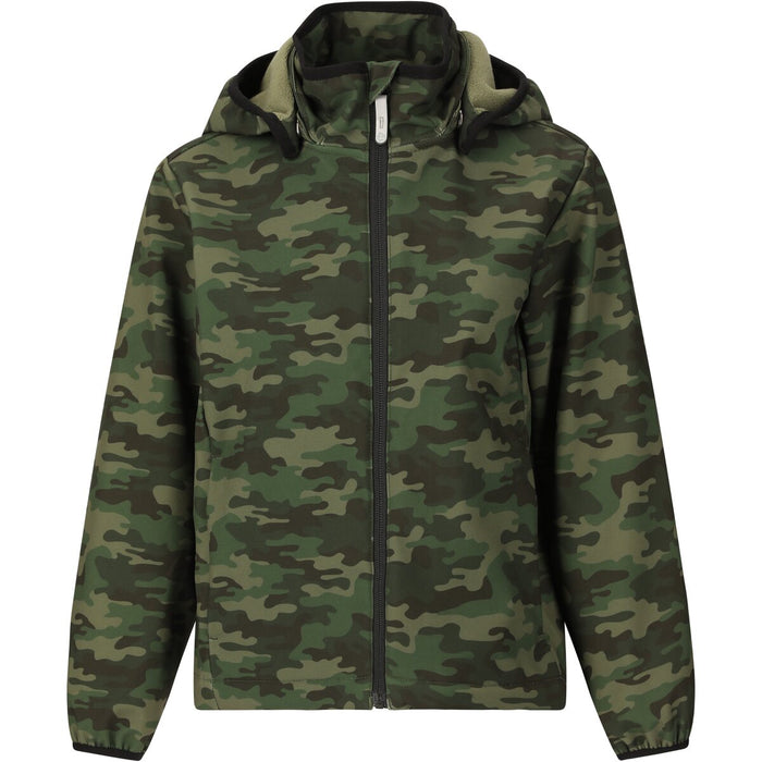 ZIGZAG Onetwo Printed Softshell Jacket W-PRO 8000 Softshell 3026 Black Forest