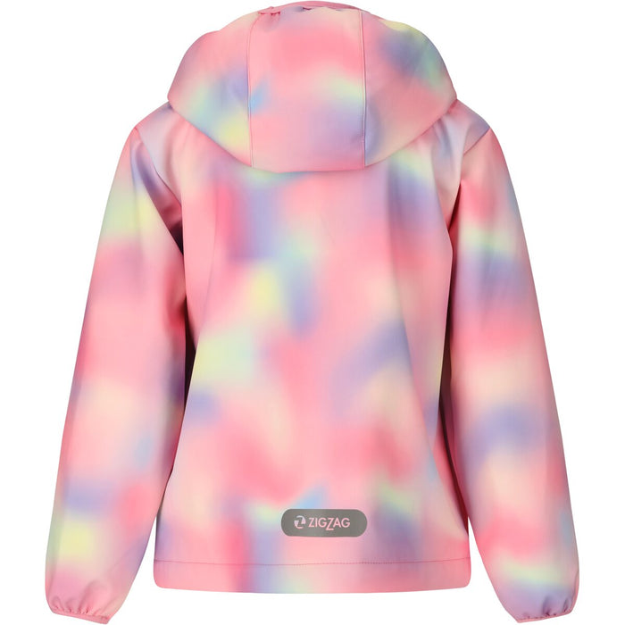 ZIGZAG Onetwo Printed Softshell Jacket W-PRO 8000 Softshell 4391 Begonia Pink