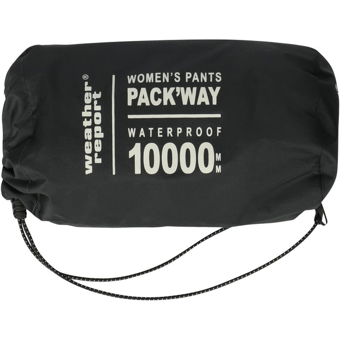 WEATHER REPORT Pack'way W Packable Pant W-PRO 10000 Pants 1001 Black