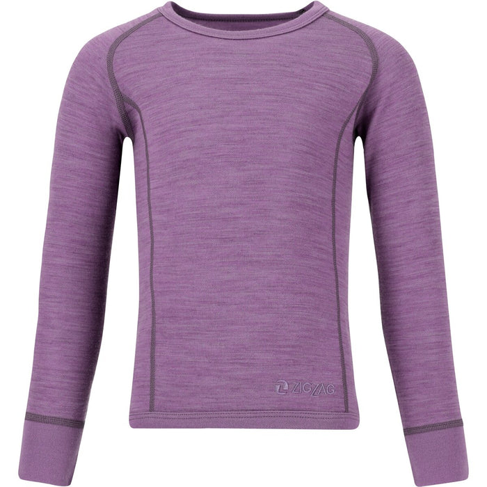ZIGZAG Pattani Wool Underwear Set Baselayer 4411 Grape Compote