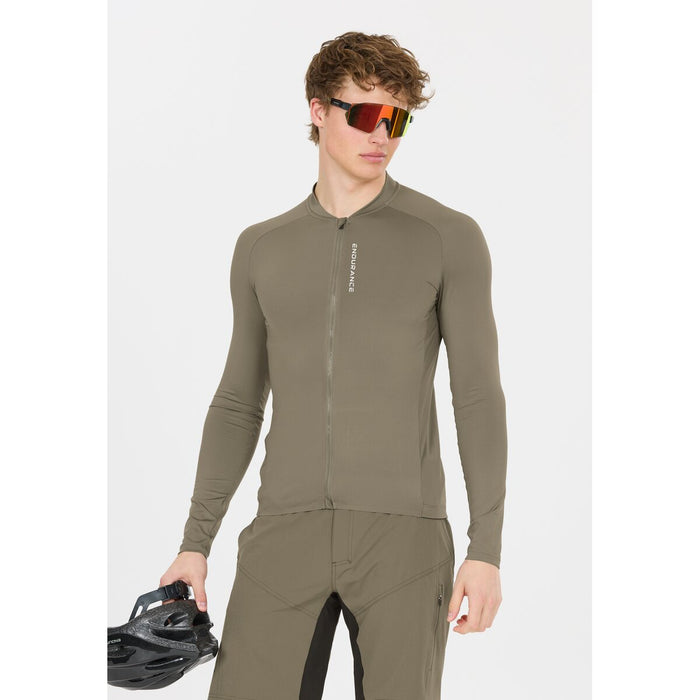 ENDURANCE Paxton M Cycling/MTB LS Jersey Cycling Shirt 3211 Smokey Olive