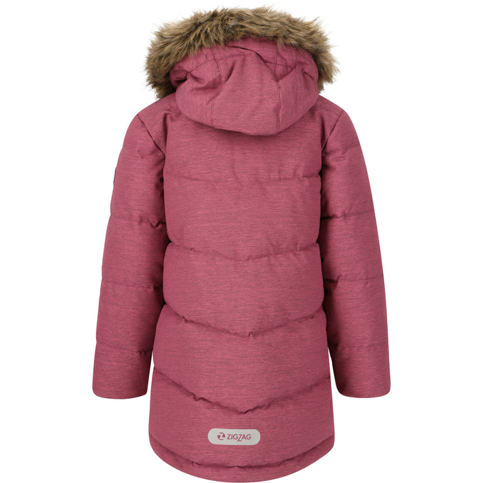 ZIGZAG Pennie Melange Puffer Parka Jacket 4368 Red Violet