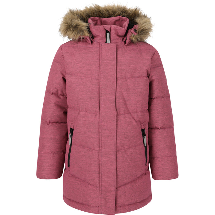 ZIGZAG Pennie Melange Puffer Parka Jacket 4368 Red Violet