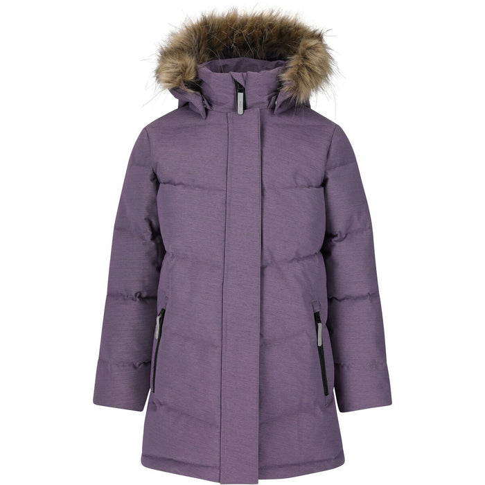ZIGZAG Pennie Melange Puffer Parka Jacket 4411 Grape Compote