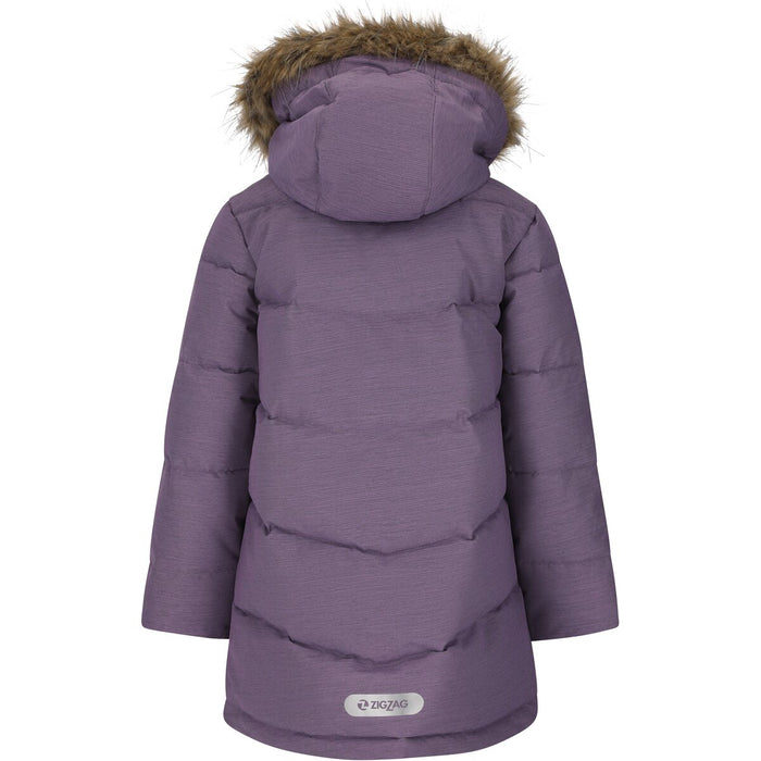ZIGZAG Pennie Melange Puffer Parka Jacket 4411 Grape Compote