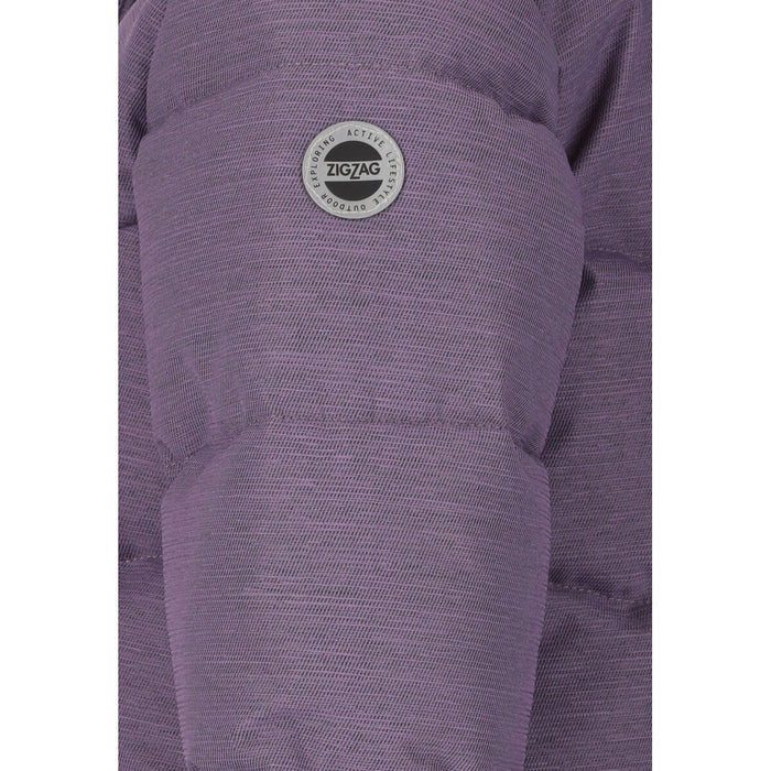 ZIGZAG Pennie Melange Puffer Parka Jacket 4411 Grape Compote
