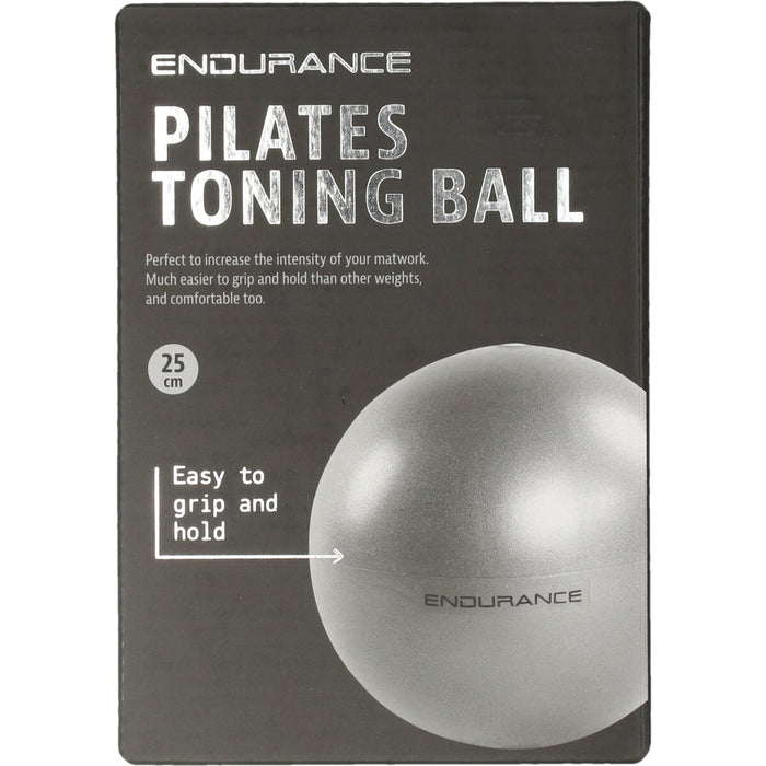 ENDURANCE Pilates Training Tone ball 25 cm Fitness equipment 1012 Charcoal Gray