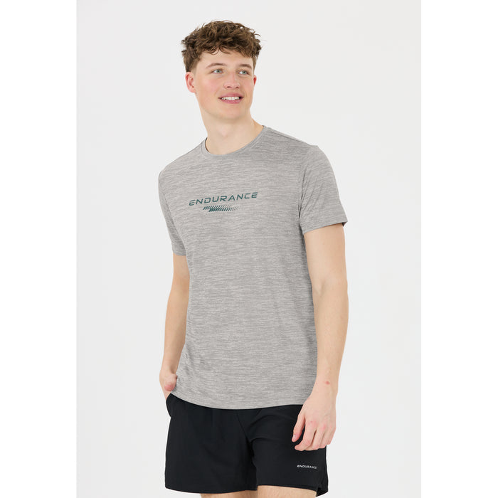 ENDURANCE Portofino M Performance S/S Tee T-shirt 1038A Mid Grey Mel.