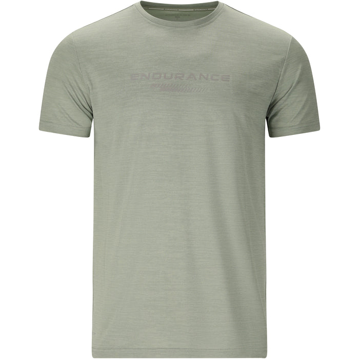 ENDURANCE Portofino M Performance SS Tee T-shirt 3267 Green Milieu