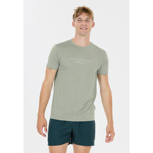ENDURANCE Portofino M Performance SS Tee T-shirt 3267 Green Milieu