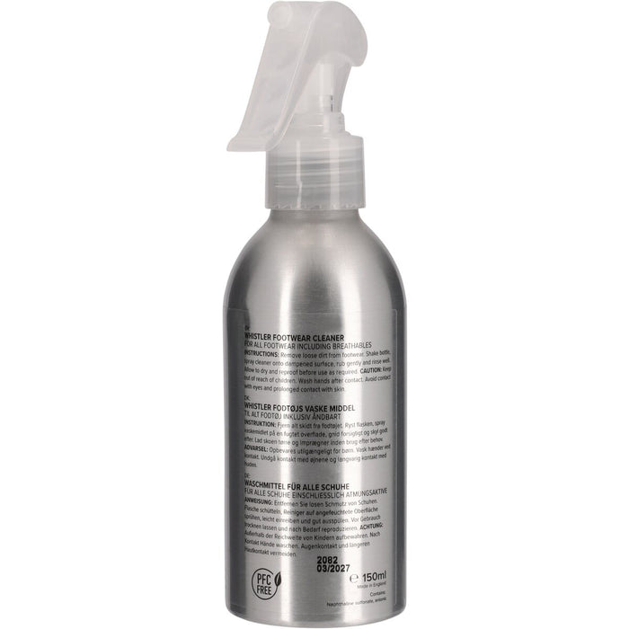 WHISTLER Pre Wash for Outdoor Footwear 150ml Wash and Proofer 1001 Black