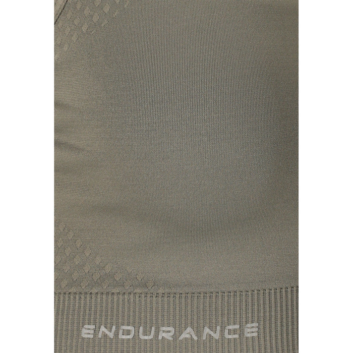 ENDURANCE Querubin W Melange Seamless Sports Bra Sports Bra 1013 Gunmetal