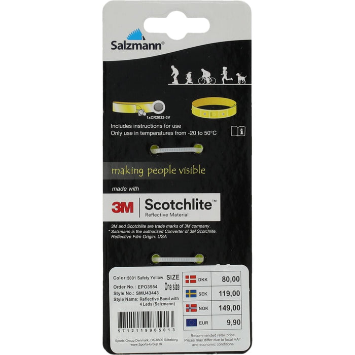ENDURANCE Reflective Band with 4 Leds (Salzmann) Salzmann 5001 Safety Yellow