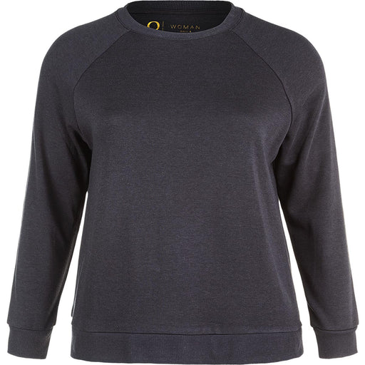 Q SPORTSWEAR! Reilily W Bamboo Crew Neck Sweatshirt 1001 Black