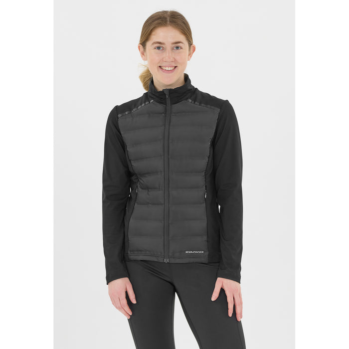 ENDURANCE Reitta W Hot Fused Hybrid Jacket Running Jacket 1001 Black