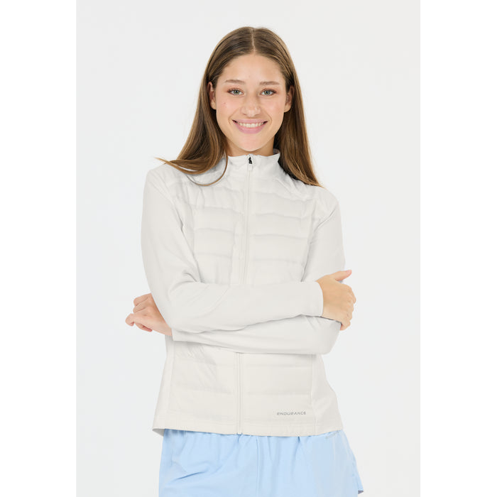 ENDURANCE Reitta W Hot Fused Hybrid Jacket Running Jacket 1002 White