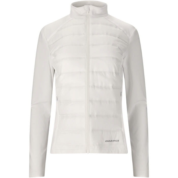 ENDURANCE Reitta W Hot Fused Hybrid Jacket Running Jacket 1002 White