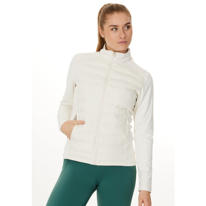 ENDURANCE Reitta W Hot Fused Hybrid Jacket Running Jacket 1145 Whisper White