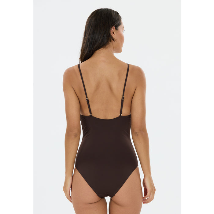 ATHLECIA Richter W Swimsuit Swimwear 1294 Chocolate Torte
