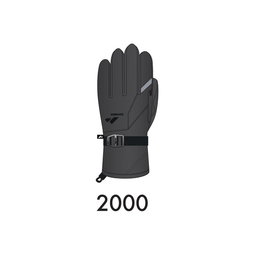 ZANIER Ride.GTX Glove - Heat-Pad Pocket Gloves ZA2000 Black