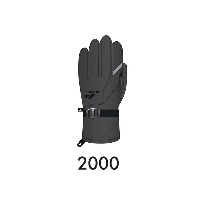 ZANIER Ride.GTX Glove - Heat-Pad Pocket Gloves ZA2000 Black