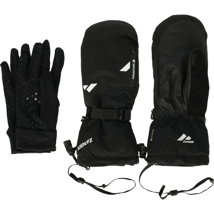 ZANIER Ride GTX Mitten w/Heat-Pad Pocket Gloves ZA2000 Black