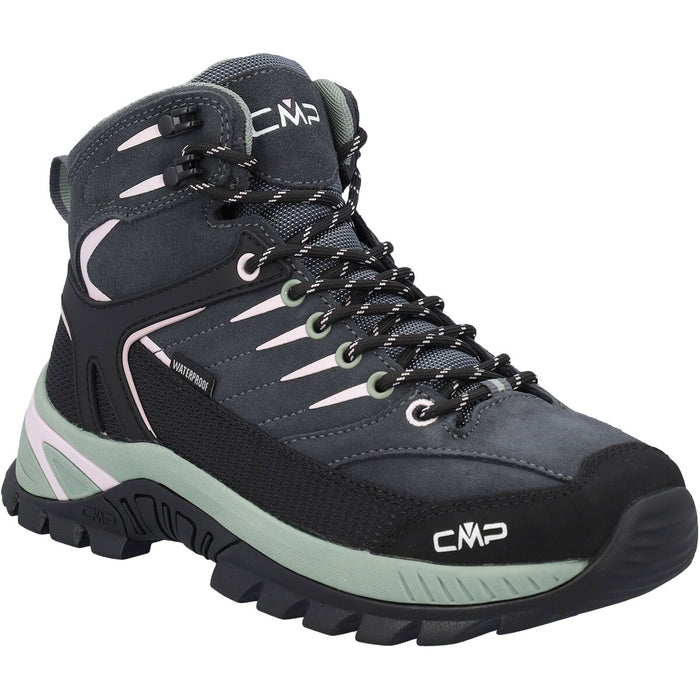 CMP Rigel 2.0 Mid WP Wmn Boot Boots 67UZ Titianio-Soft Pink-Grean Tea