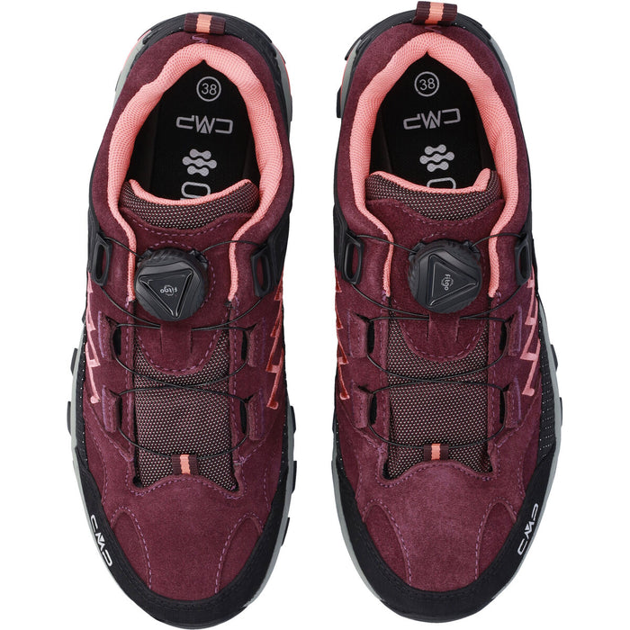 CMP Rigel Low Wmn FitGO Trek Shoe WP Leather Shoes 26CZ Blackberry-Marigold