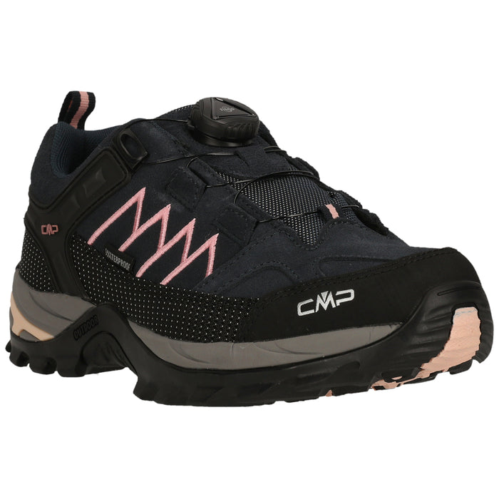 CMP Rigel Low Wmn FitGO Trek Shoe WP Leather Shoes 67ZU Antracite-Rose