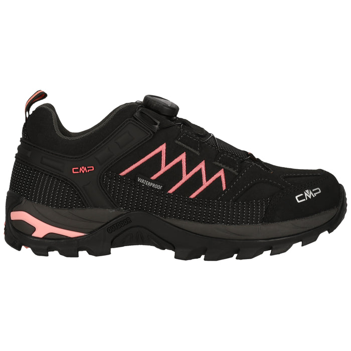 CMP Rigel Low Wmn FitGO Trek Shoe WP Leather Shoes 92UU Piombo-Lotus