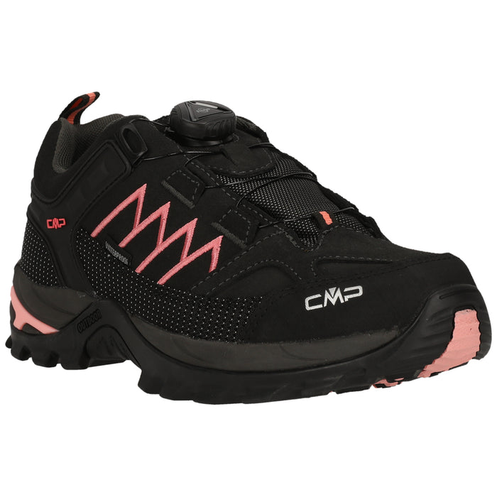CMP Rigel Low Wmn FitGO Trek Shoe WP Leather Shoes 92UU Piombo-Lotus
