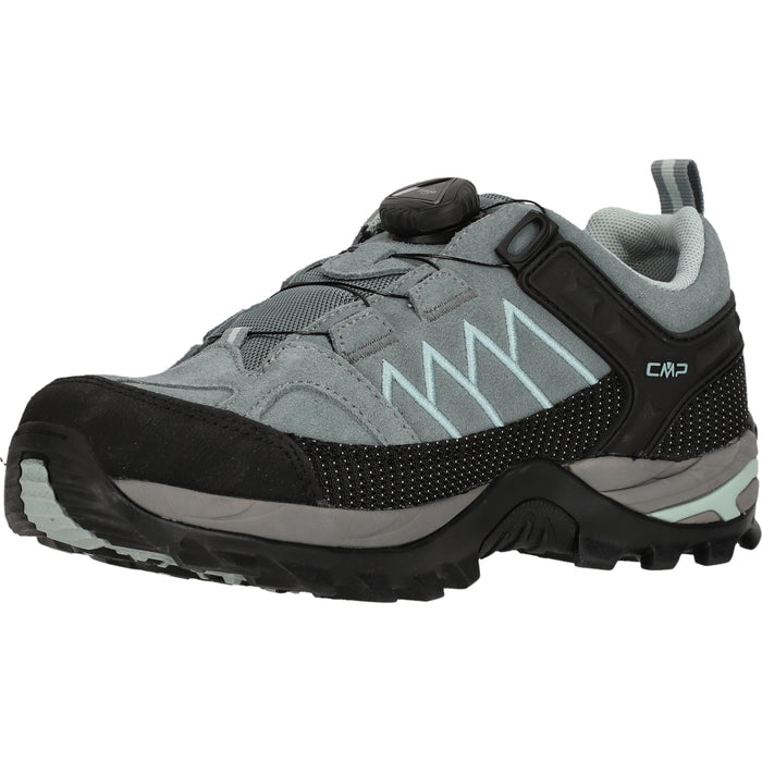 CMP Rigel Low Wmn FitGO Trek Shoe WP Leather Shoes E111 Mineral Green