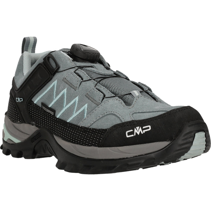CMP Rigel Low Wmn FitGO Trek Shoe WP Leather Shoes E111 Mineral Green