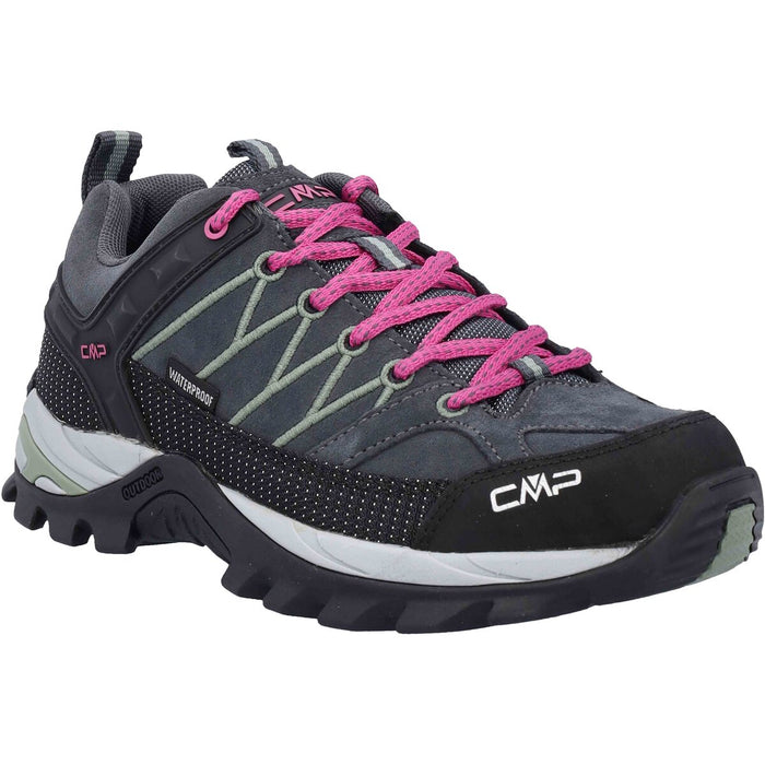 CMP Rigel Low Wmn WP Outdoor Shoe Shoes 74US Antracite-Mineral Green