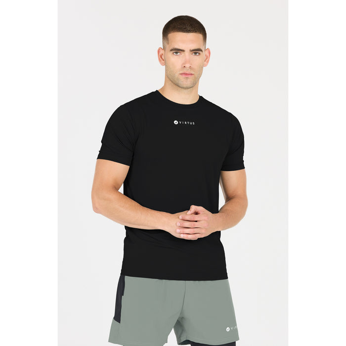 VIRTUS Roger V2 M Hyperstretch S/S Tee T-shirt 1001A Black